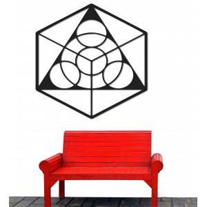 Pictură spațială pe perete din placaj, dimensiuni de la...