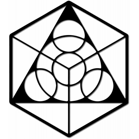 Pictură spațială pe perete din placaj, dimensiuni de la 50 la 90 cm