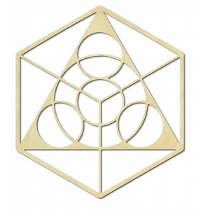 Pictură spațială pe perete din placaj, dimensiuni de la... 2