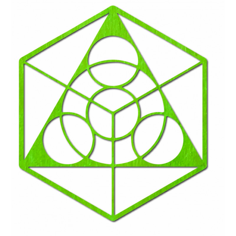 Pictură spațială pe perete din placaj,...