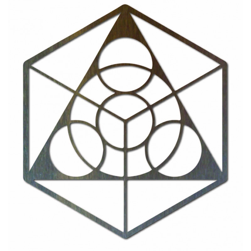 Pictură spațială pe perete din placaj,...