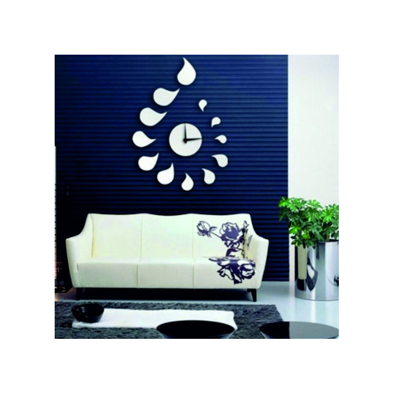 Ceas de perete DIY ROZMARIN cu autocolant picături