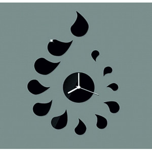 Ceas de perete DIY ROZMARIN cu autocolant picături 2