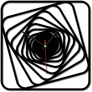 Sentop - MDF Ceas de perete modern GARVI HD F015 i negru 2