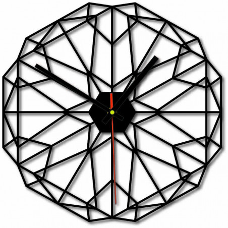 Sentop - Ceas de perete MDF pentru camera de zi HDKF017 și negru 40 cm
