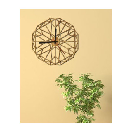 Sentop - Ceas de perete MDF pentru camera de zi HDKF017 și negru 40 cm