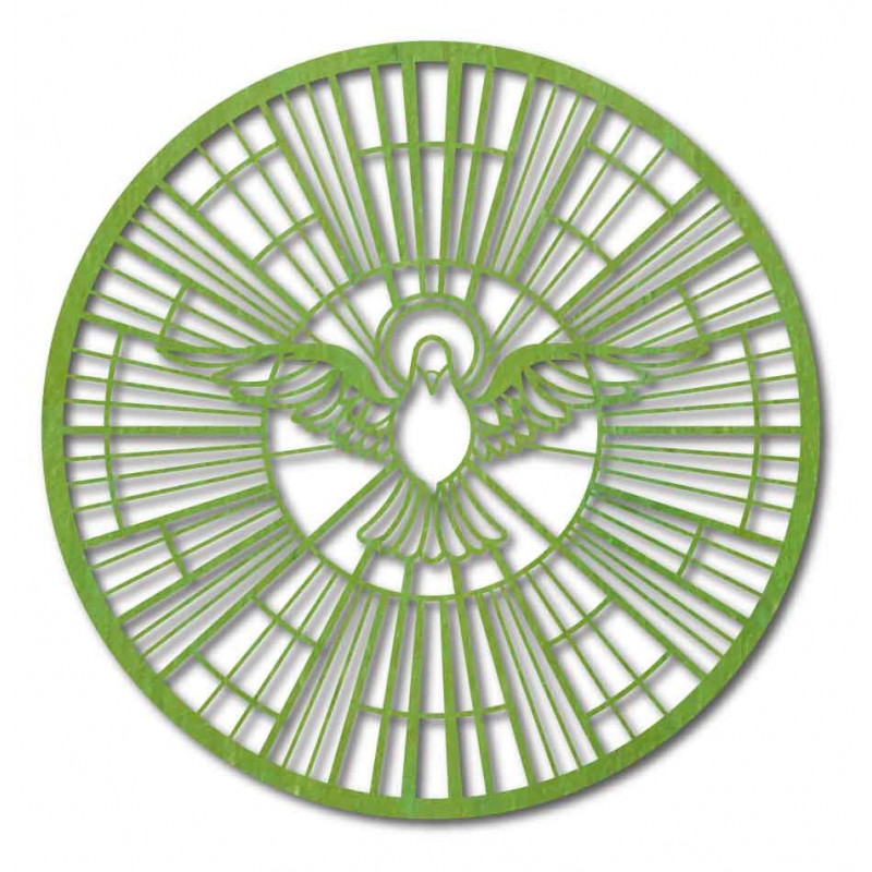 Imagine din lemn a unui porumbel - Simbol al...