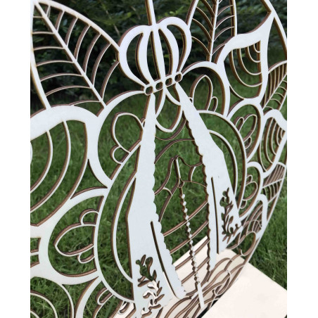 Imagine de perete decorativă din lemn cu design natural