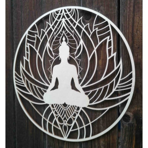 Pictură murală mandala și Buddha - CAMERA 2