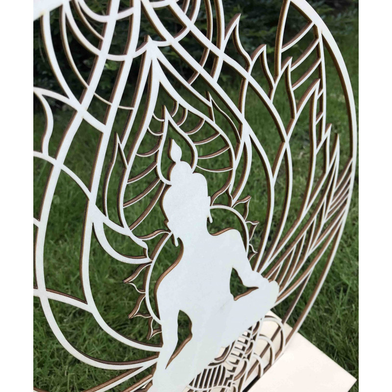 Pictură murală mandala și Buddha - CAMERA