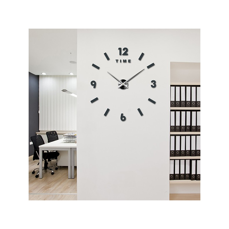 Ceas de perete mare - ceas de perete adeziv 3D modern. Ceasuri de perete pentru bucătărie și ceasuri de perete pentru camera de