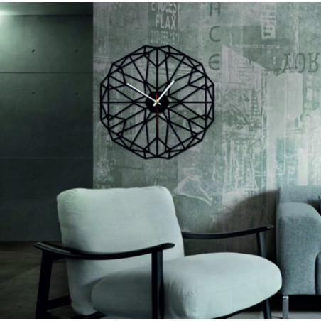 Ceas de perete geometric, de asemenea negru X0097