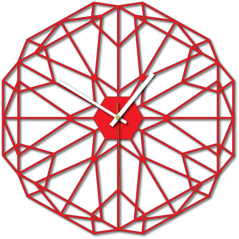 Ceas de perete geometric, de asemenea negru X0097