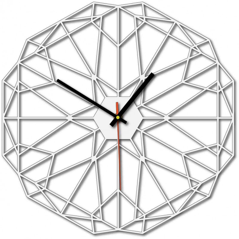 Ceas de perete geometric, de asemenea negru X0097
