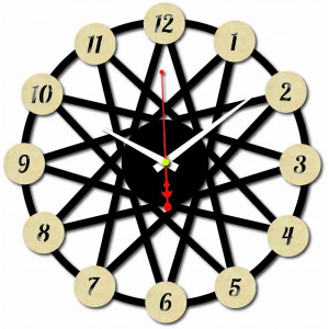Ceas de perete din placaj colorat - culoarea părții... 2