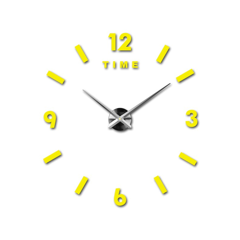 Ceas de perete mare - ceas de perete adeziv 3D modern. Ceasuri de perete pentru bucătărie și ceasuri de perete pentru camera de