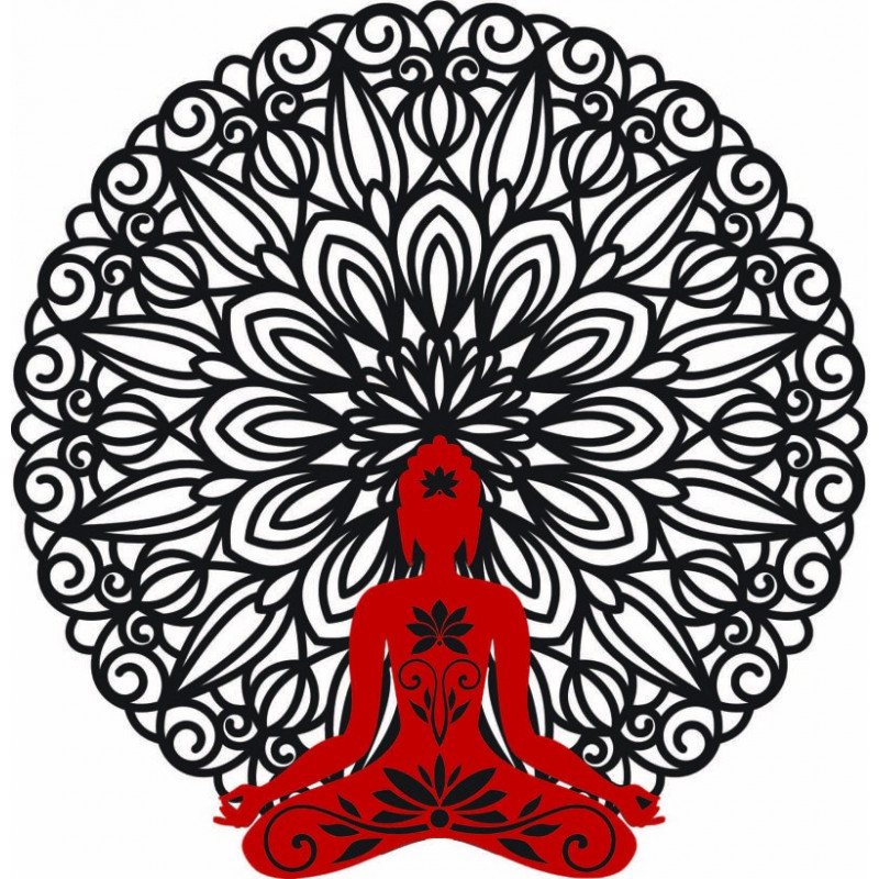 Pictură de perete 3D Buddha în mandala 50, 70,...