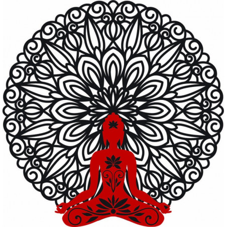 Pictură de perete 3D Buddha în mandala 50, 70, 90 cm