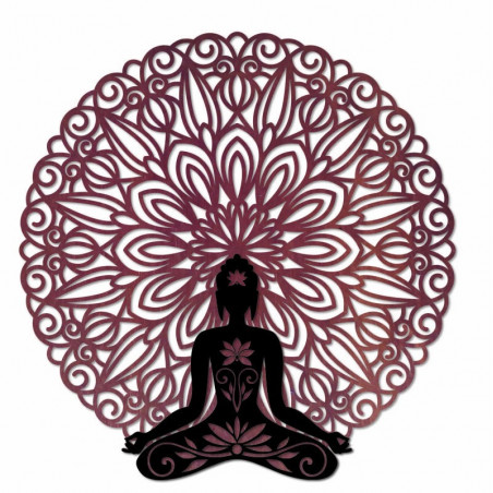 Pictură de perete 3D Buddha în mandala 50, 70, 90 cm