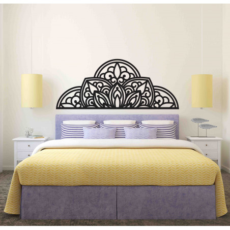 Pictură murală din lemn jumătate de mandală - BOHEMIA