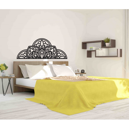 Pictură murală din lemn jumătate de mandală - BOHEMIA