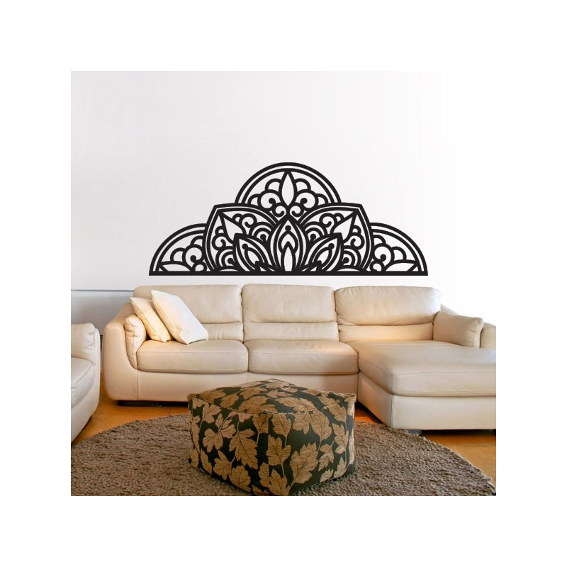 Pictură murală din lemn jumătate de mandală -...