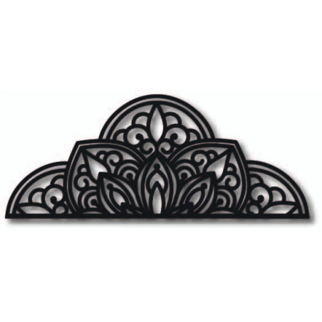 Pictură murală din lemn jumătate de mandală - BOHEMIA