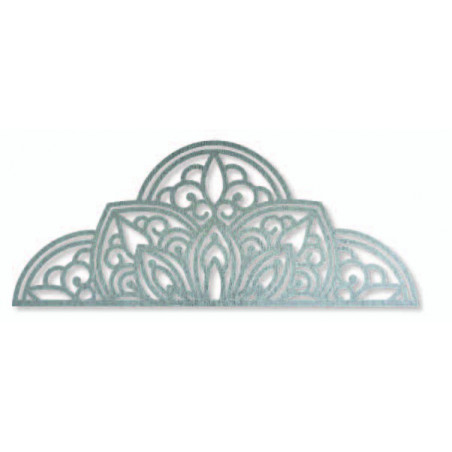 Pictură murală din lemn jumătate de mandală - BOHEMIA