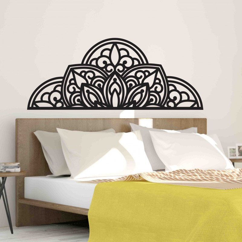 Pictură murală din lemn jumătate de mandală -...