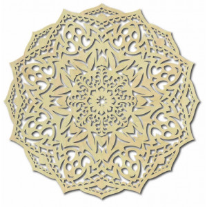 Mandala din lemn pe perete - CIRCEL 2