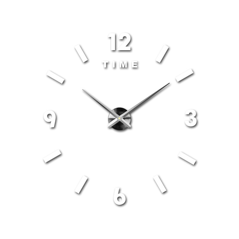 Ceas de perete mare - ceas de perete adeziv 3D modern. Ceasuri de perete pentru bucătărie și ceasuri de perete pentru camera de
