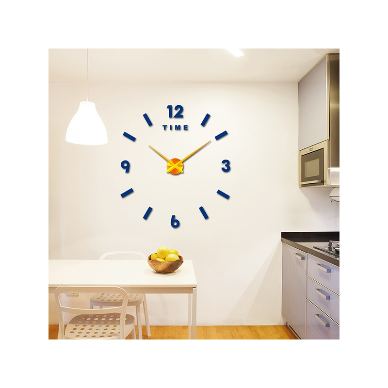 Ceas de perete mare - ceas de perete adeziv 3D modern. Ceasuri de perete pentru bucătărie și ceasuri de perete pentru camera de