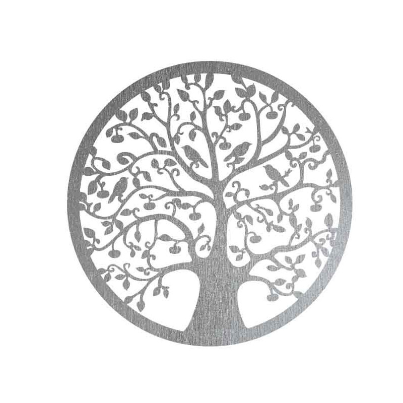 Tablou din lemn cu un copac și păsări - HOJNISŤ