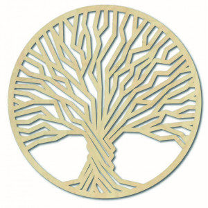 Stylesa - Pictură din lemn pe un perete de copac 2