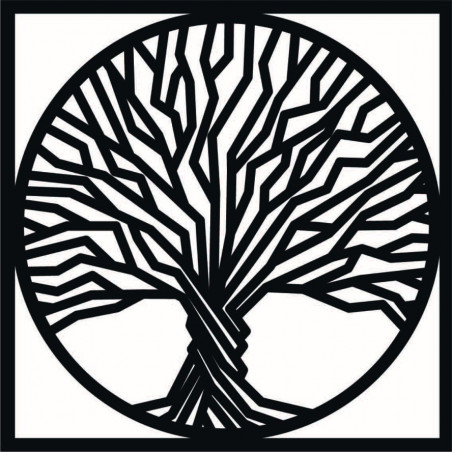 Pictură murală din lemn copac în ramă