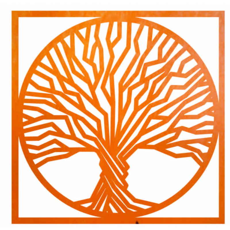 Pictură murală din lemn copac în ramă