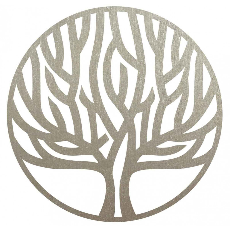 Pictură stilizată din lemn Copacul vieții -...
