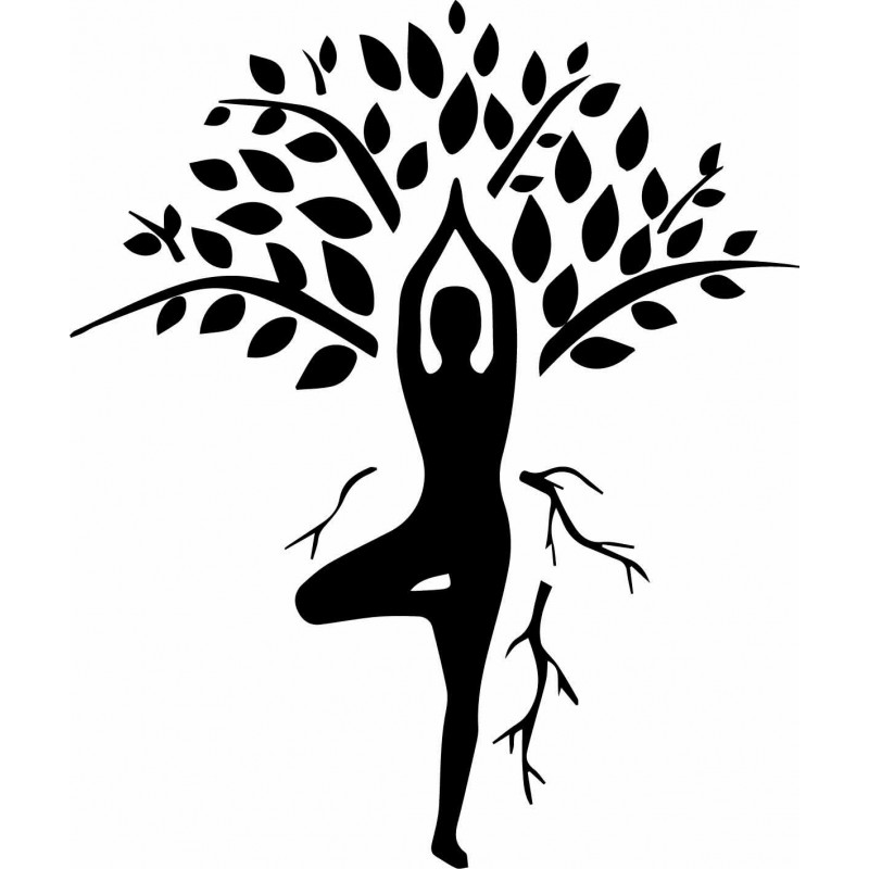 Pictura de perete yoghin și copac - HARMONY