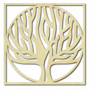 Tablou de perete din lemn copac în cadru UASVED 2