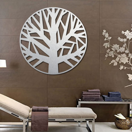 Imagine de perete din lemn a unui copac din placaj - GOGFOG