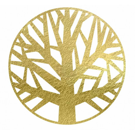 Imagine de perete din lemn a unui copac din placaj - GOGFOG