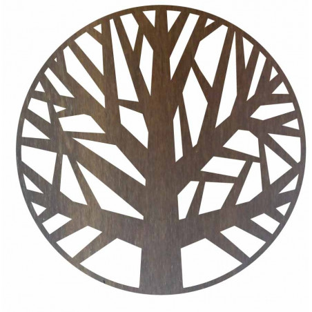 Imagine de perete din lemn a unui copac din placaj - GOGFOG