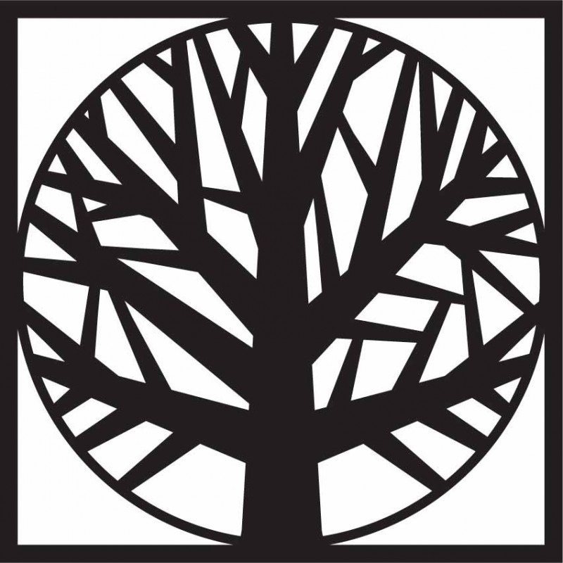 Imagine din lemn a unui copac într-un cadru -...