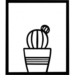 Pictură modernă pe perete - CACTUS ALDER | SENTOP 2