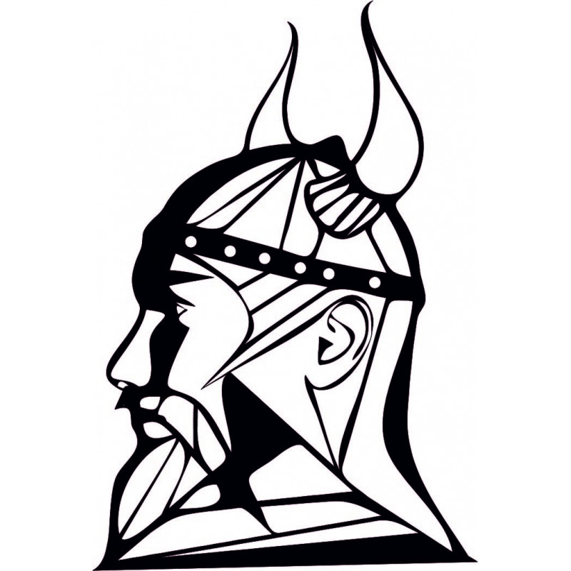 Imagine din lemn sculptat pentru perete Viking...