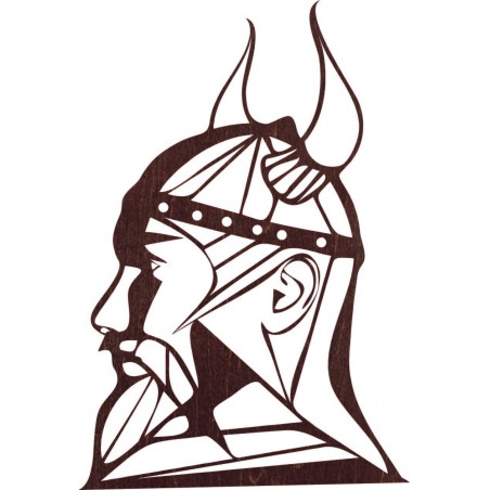 Imagine din lemn sculptat pentru perete Viking - RAGNAR