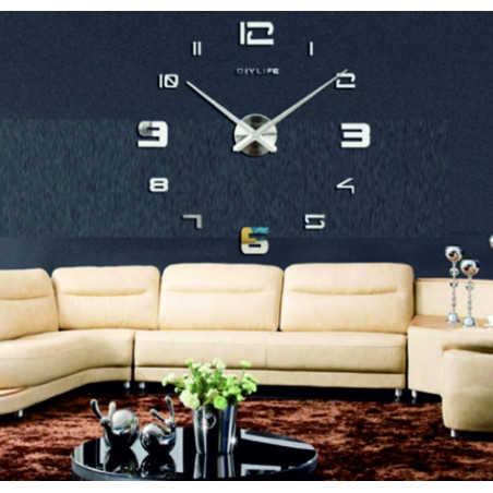 Ceas de perete cu oglindă adezivă PROFI Clocks 3D Ceas de perete cu oglindă adezivă PROFI Clocks 3D