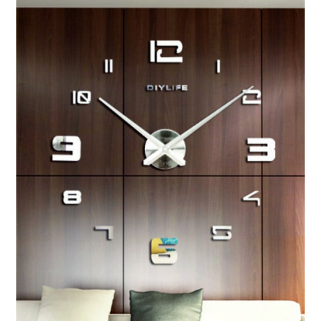 Ceas de perete cu oglindă adezivă PROFI Clocks 3D Ceas de perete cu oglindă adezivă PROFI Clocks 3D