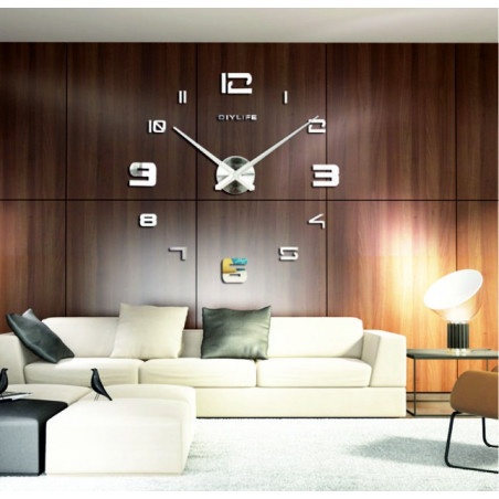 Ceas de perete cu oglindă adezivă PROFI Clocks 3D Ceas de perete cu oglindă adezivă PROFI Clocks 3D