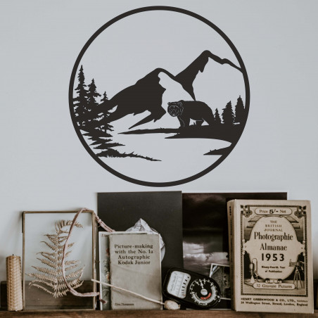 Tablou de perete pădure și natură cu motiv de urs Tablou de perete pădure și natură cu motiv de urs